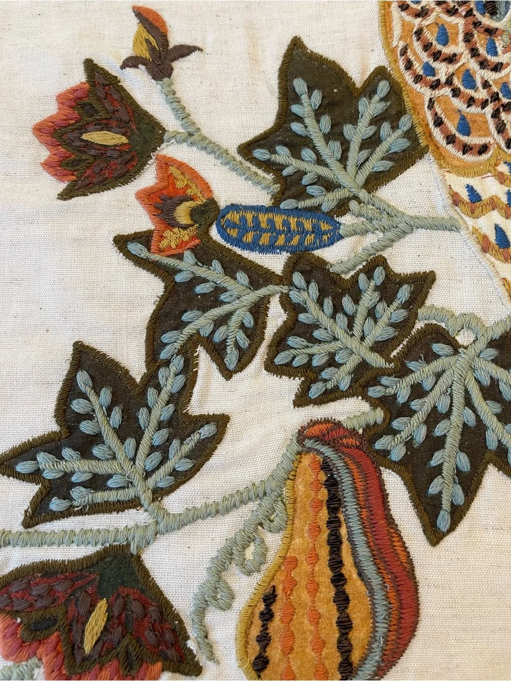 Pottery Barn Embroidered Owl (Halloween) pillow cover 20 x 20